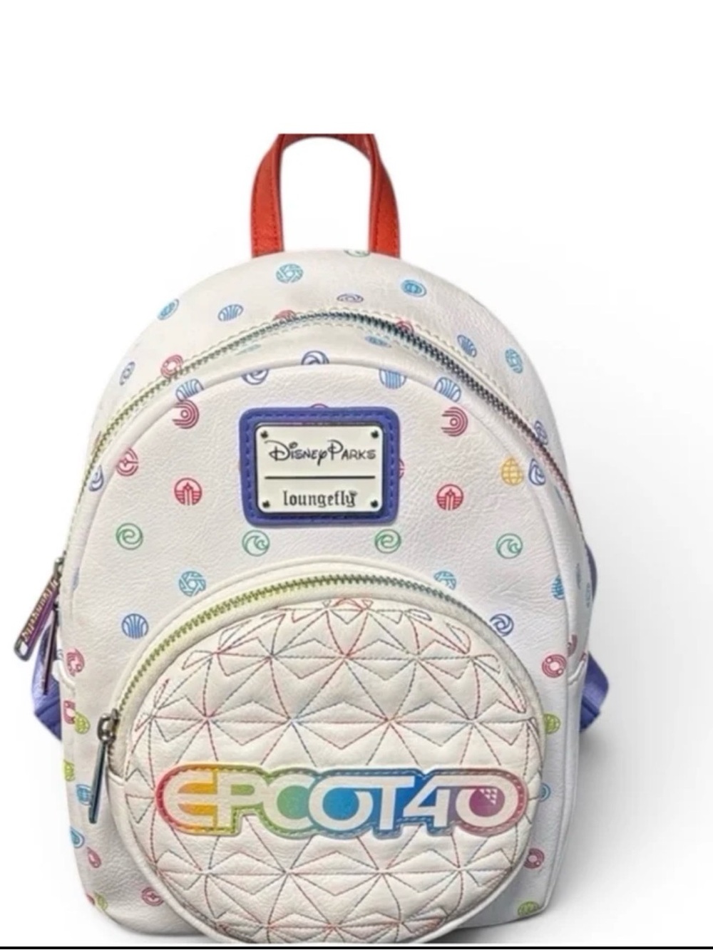 Disney EPCOT 40 White Mini Backpack - Loungefly